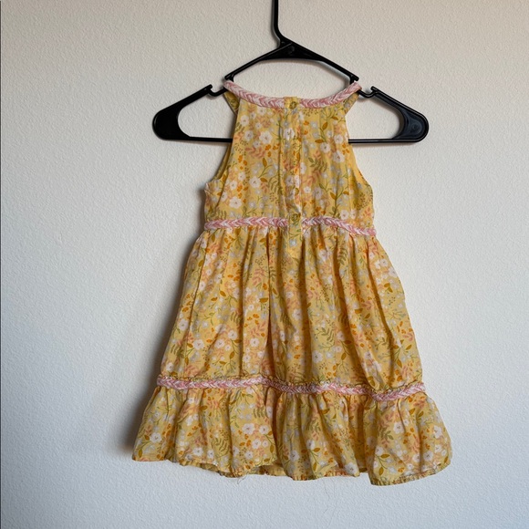 Joie Floral Yellow and Pink Kids Dress - Picture 5 of 9